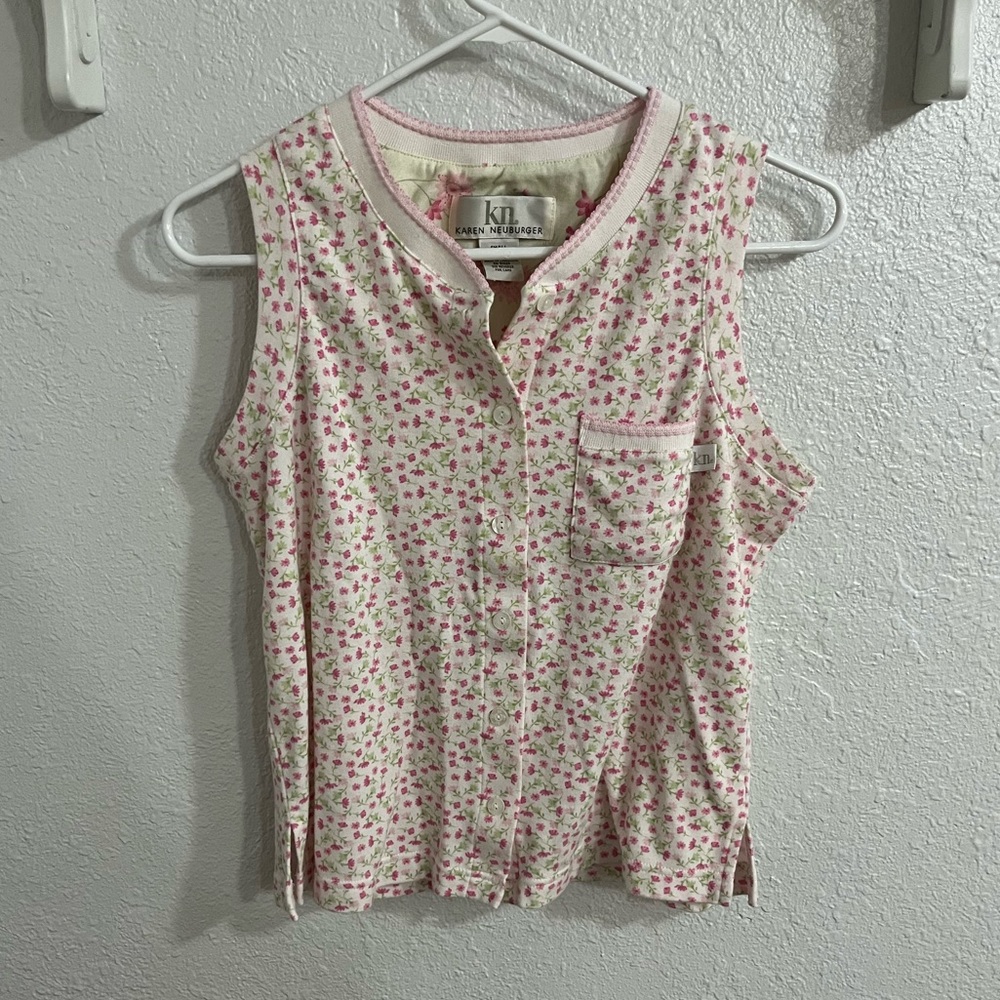 Floral print tank top